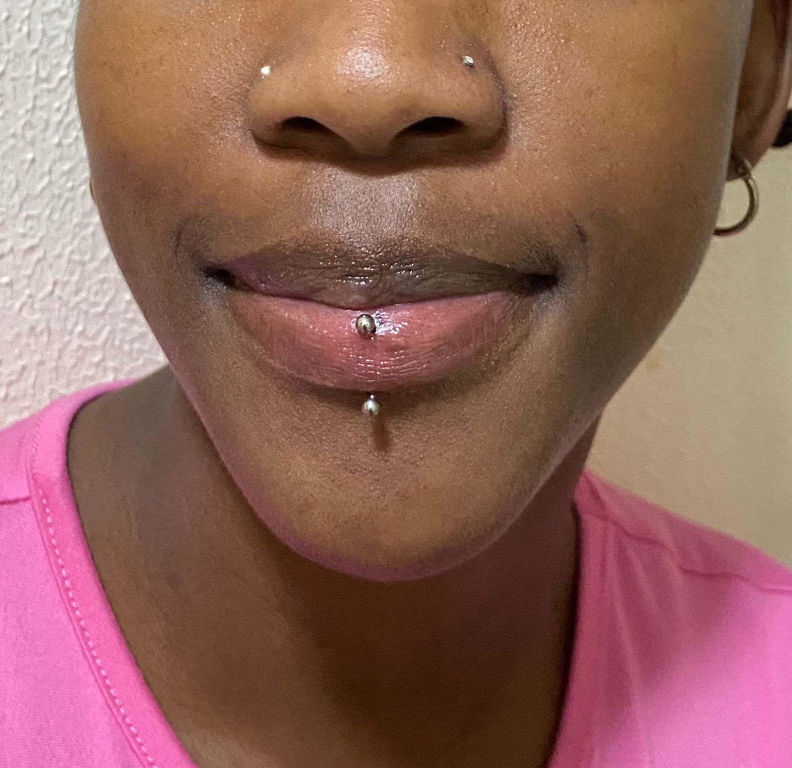 Vertical Labret Piercing