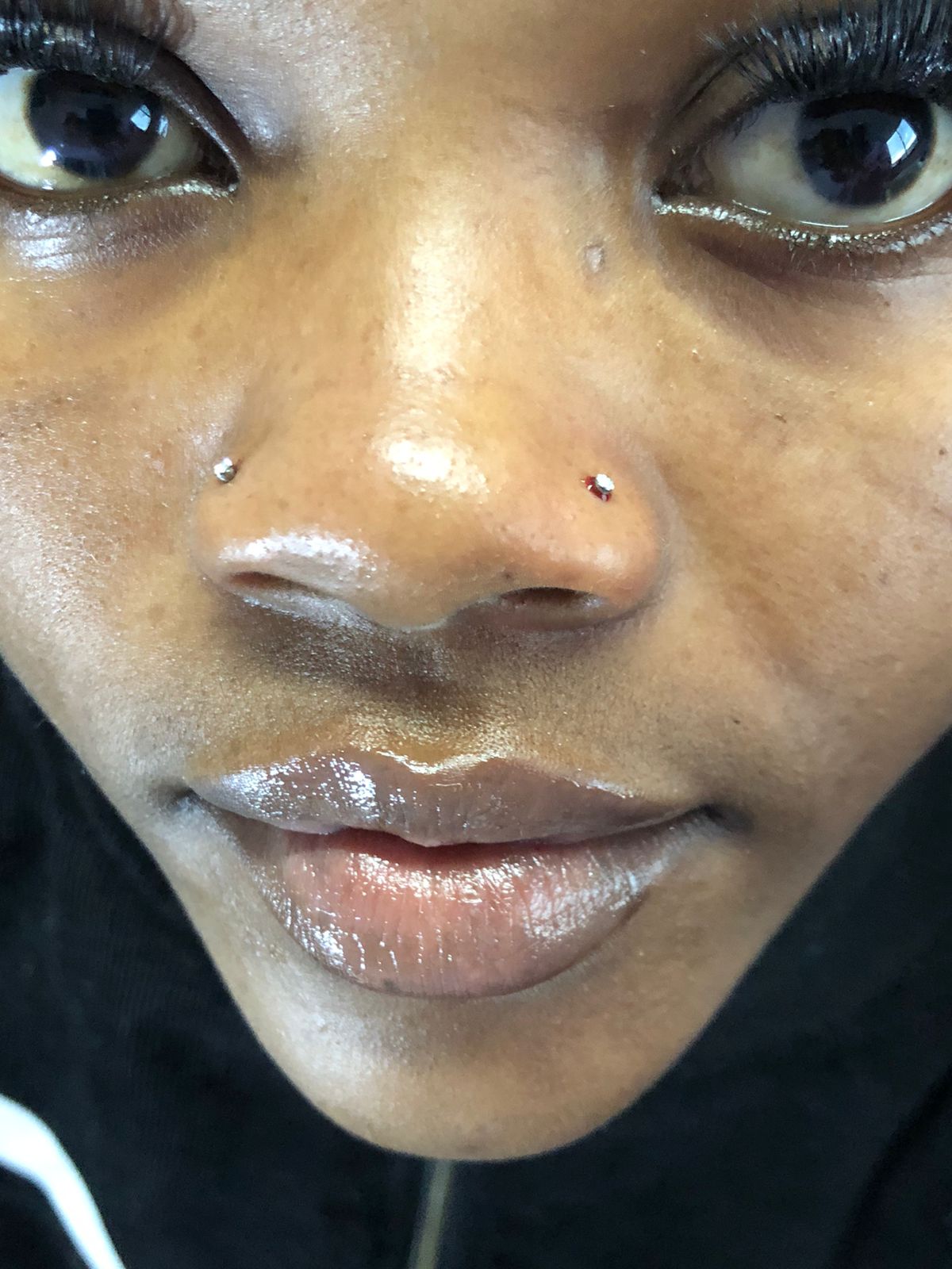 Nose Piercing Studio Work